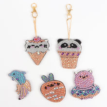 Load image into Gallery viewer, DIY Diamond Painting Keychain | Food and fruit combination