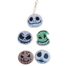 Load image into Gallery viewer, DIY Diamond Painting | Skull keychain