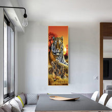 Load image into Gallery viewer, Full Diamond Painting kit | Tiger Father and Sons