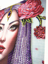 Load image into Gallery viewer, Crystal Rhinestone Diamond Painting Kit | Flower Headwear Girl