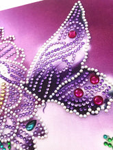 Load image into Gallery viewer, Crystal Rhinestone Diamond Painting Kit | Flower Butterfly