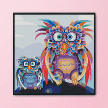 Load image into Gallery viewer, 11CT Full Cross Stitch | owl (48x48cm)