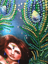 Load image into Gallery viewer, Crystal Rhinestone Diamond Painting Kit | Peacock Dress Beauty