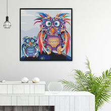Load image into Gallery viewer, 11CT Full Cross Stitch | owl (48x48cm)