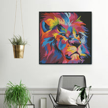 Load image into Gallery viewer, 11CT Full Cross Stitch | Colorful Lion (36x36cm)