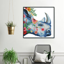 Load image into Gallery viewer, 11CT Full Cross Stitch | rhinoceros (36x36cm)