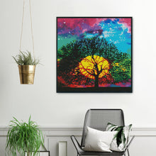 Load image into Gallery viewer, 11CT Full Cross Stitch | Moon landscape tree (36x36cm)