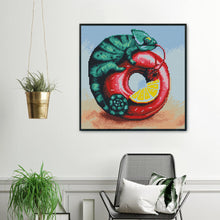 Load image into Gallery viewer, 11CT Full Cross Stitch | lizard (36x36cm)