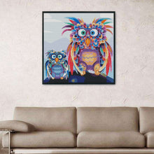 Load image into Gallery viewer, 11CT Full Cross Stitch | owl (48x48cm)