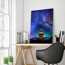 Load image into Gallery viewer, Full Diamond Painting kit | Buddha under the beautiful starry sky