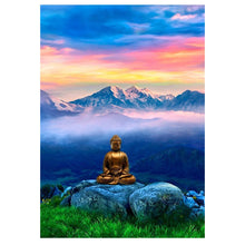 Load image into Gallery viewer, Full Diamond Painting kit | Buddha on the mountain
