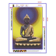 Load image into Gallery viewer, Full Diamond Painting kit | Buddha under the blue moon