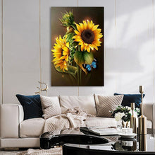 Load image into Gallery viewer, Full Diamond Painting kit | Sunflower flower