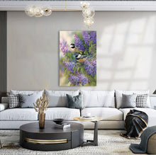Load image into Gallery viewer, Full Diamond Painting kit | Lavender and Magpies