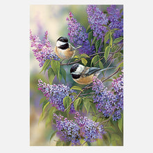 Load image into Gallery viewer, Full Diamond Painting kit | Lavender and Magpies