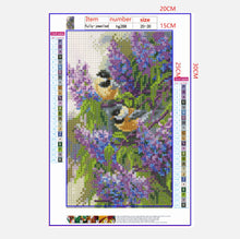Load image into Gallery viewer, Full Diamond Painting kit | Lavender and Magpies