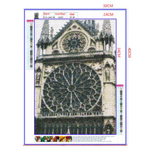 Load image into Gallery viewer, Full Diamond Painting kit | Carved architecture of Notre Dame de Paris