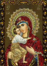 Load image into Gallery viewer, Crystal Rhinestone diamond Painting Kit | Blessed Virgin Mary and Jesus