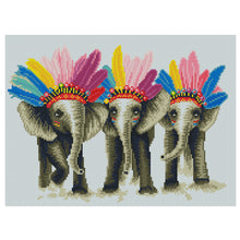 Load image into Gallery viewer, 11CT Full Cross Stitch | Elephant (36x46cm)
