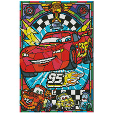 Load image into Gallery viewer, 11CT Full Cross Stitch | Cartoon car (48x68cm)