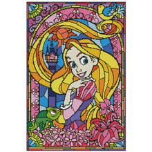 Load image into Gallery viewer, 11CT Full Cross Stitch | Girl with long hair (48x68cm)