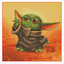 Load image into Gallery viewer, 11CT Full Cross Stitch | Baby Yoda (36x36cm)