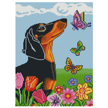 Load image into Gallery viewer, 11CT Full Cross Stitch | Dog and butterfly (36x46cm)
