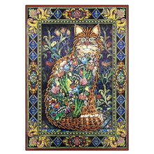 Load image into Gallery viewer, Crystal Rhinestone Diamond Painting Kit | Flowers and Cats