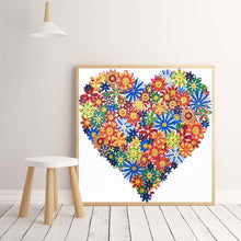 Load image into Gallery viewer, Crystal Rhinestone Diamond Painting Kit | Flower Love