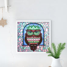 Load image into Gallery viewer, Crystal Rhinestone Diamond Painting Kit | Cartoon Owl