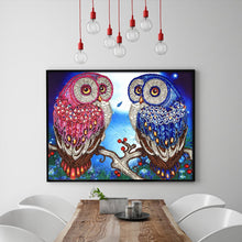 Load image into Gallery viewer, Crystal Rhinestone Diamond Painting Kit | Animal Owl