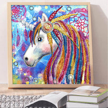 Load image into Gallery viewer, Crystal Rhinestone Diamond Painting Kit | Cartoon Animal Unicorn