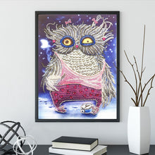 Load image into Gallery viewer, Crystal Rhinestone Diamond Painting Kit | Cartoon Owl