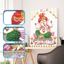 Load image into Gallery viewer, Crystal Rhinestone Diamond Painting Kit | Elephant Trunk Buddha