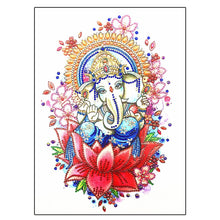 Load image into Gallery viewer, Crystal Rhinestone Diamond Painting Kit | Elephant Trunk Buddha