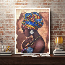 Load image into Gallery viewer, Crystal Rhinestone Diamond Painting Kit | African woman