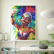 Load image into Gallery viewer, Crystal Rhinestone Diamond Painting Kit | African active girl