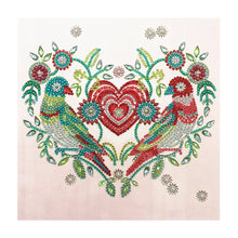 Load image into Gallery viewer, Crystal Rhinestone Diamond Painting Kit | Cartoon Animal Birds and Flowers