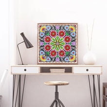 Load image into Gallery viewer, Crystal Rhinestone Diamond Painting Kit | Flower Mandala
