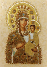 Load image into Gallery viewer, Crystal Rhinestone diamond Painting Kit | Blessed Virgin Mary and Jesus