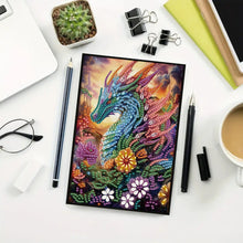 Load image into Gallery viewer, Diamond Painting Set, 5D Diamond Painting Notebook, Diamond Dragon

