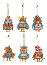 Load image into Gallery viewer, DIY Diamond Drawing New Owl Shaped Diamond Keychain
