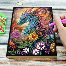 Load image into Gallery viewer, Diamond Painting Set, 5D Diamond Painting Notebook, Diamond Dragon
