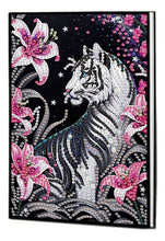 Load image into Gallery viewer, 5D Diamond Art Notebook Set for Adults, DIY Tiger Diary Notebook, Sketchbook

