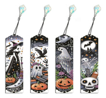 Load image into Gallery viewer, 4-piece Set of Diamond Painting Bookmark Tools, Witch Ghost DIY Diamond Painting Bookmark Decoration

