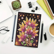 Load image into Gallery viewer, Diamond Art Kit: Painting Flowers Diary Notebook DIY
