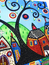 Load image into Gallery viewer, Crystal Rhinestone Diamond Painting Kit | Little houses under the big tree
