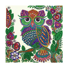 Load image into Gallery viewer, Crystal Rhinestone Diamond Painting Kit | Cartoon Owl
