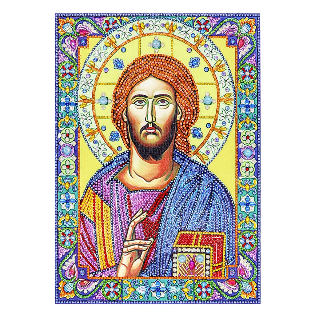 Crystal Rhinestone Diamond Painting Kit | Religious Figure Jesus