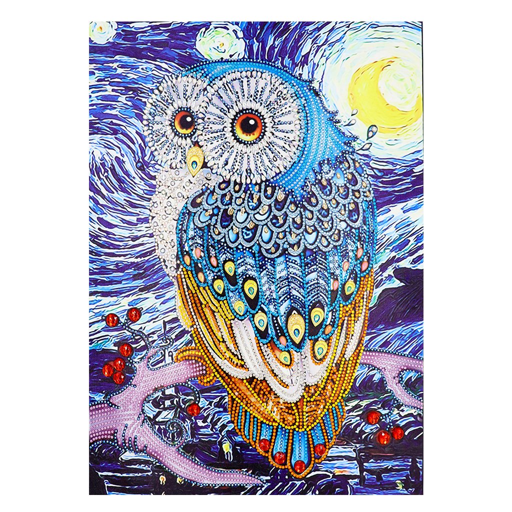 Crystal Rhinestone Diamond Painting Kit | Owl (16x20inch)